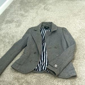 Women’s H&M cotton blazer or jacket grey